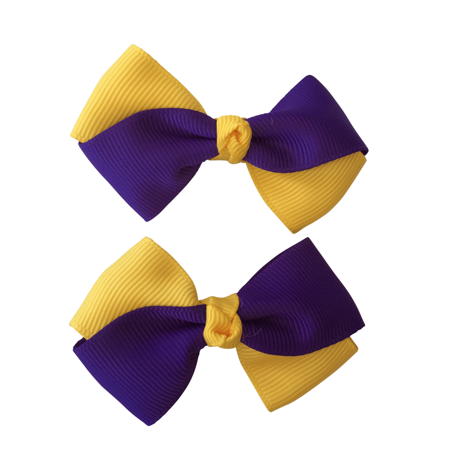 Purple & Yellow Hair Accessories - Ponytails and Fairytales