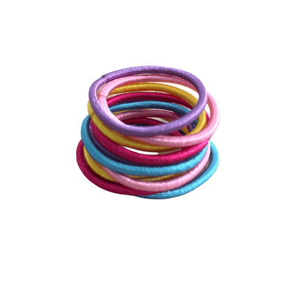 Rainbow Hair Elastics (10pc) - Ponytails and Fairytales