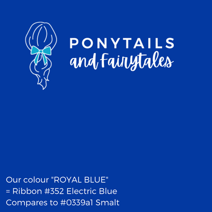 Royal Blue Hair Accessories - Ponytails and Fairytales