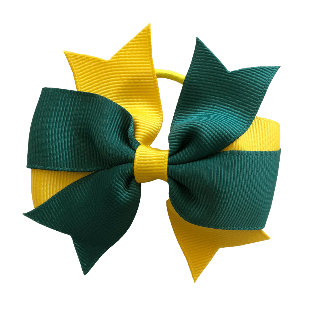 Swallowtail Bow Hair Tie (Thin Elastic) - hair ties - School Uniform Hair Accessories - Ponytails and Fairytales