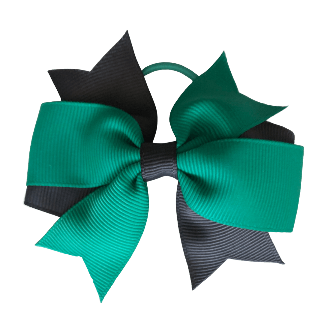 Swallowtail Bow Hair Tie (Thin Elastic) - hair ties - School Uniform Hair Accessories - Ponytails and Fairytales