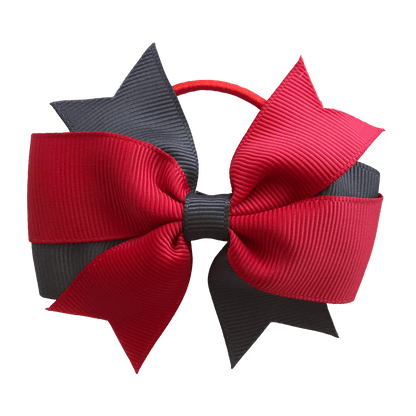 Swallowtail Bow Hair Tie (Thin Elastic) - hair ties - School Uniform Hair Accessories - Ponytails and Fairytales