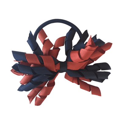 Terracotta & Navy Hair Accessories - Ponytails and Fairytales