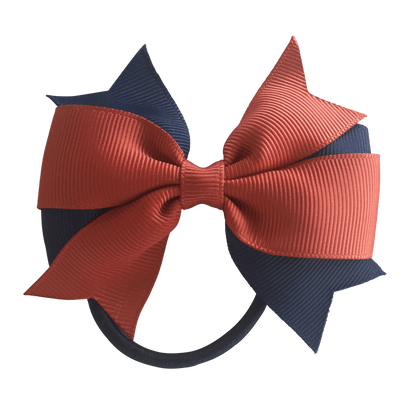 Terracotta & Navy Hair Accessories - Ponytails and Fairytales