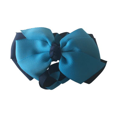 Turquoise & Navy Hair Accessories - Ponytails and Fairytales