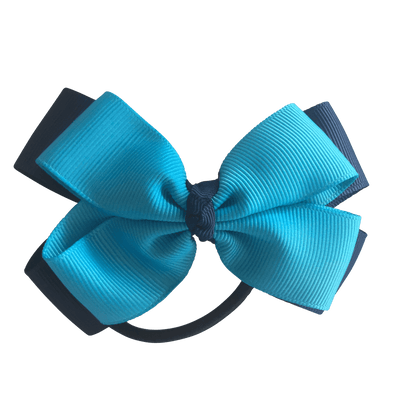 Turquoise & Navy Hair Accessories - Ponytails and Fairytales
