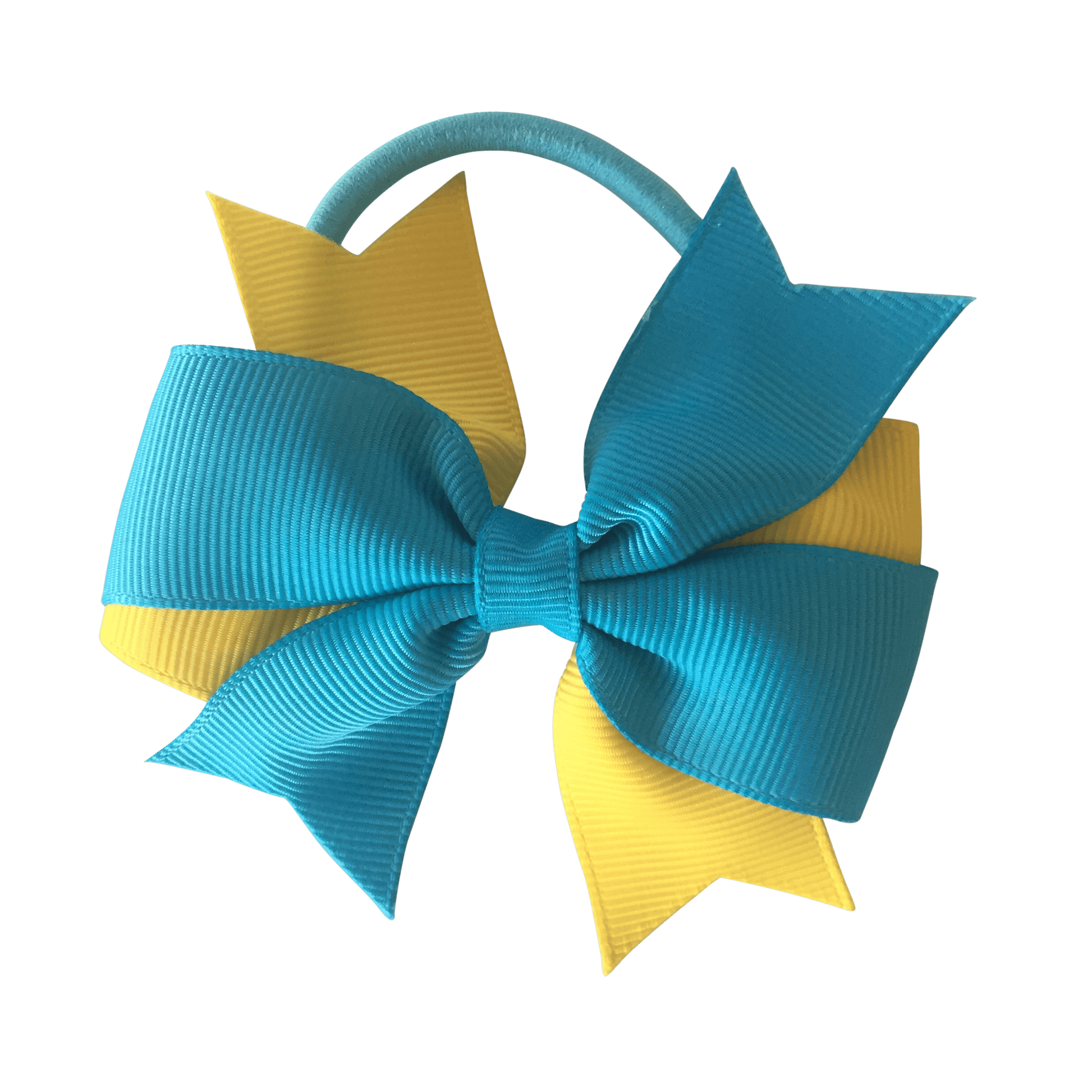 Turquoise & Yellow Hair Accessories - Ponytails and Fairytales