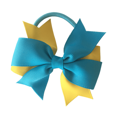 Turquoise & Yellow Hair Accessories - Ponytails and Fairytales
